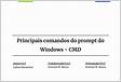 PDF Principais comandos do prompt do Windows